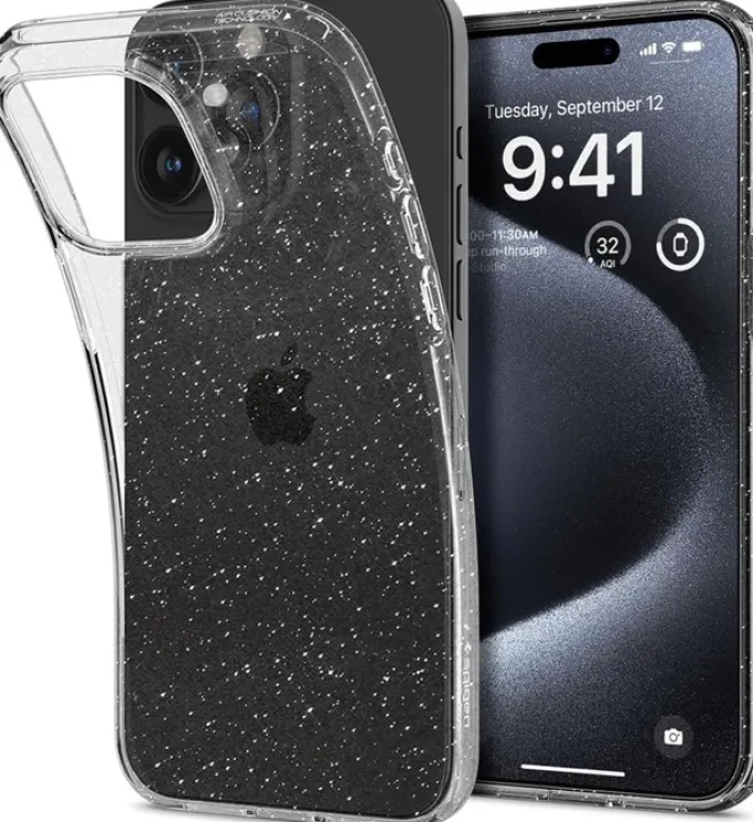Etui Spigen Liquid Crystal iPhone 15 Pro Glitter Crystal Case