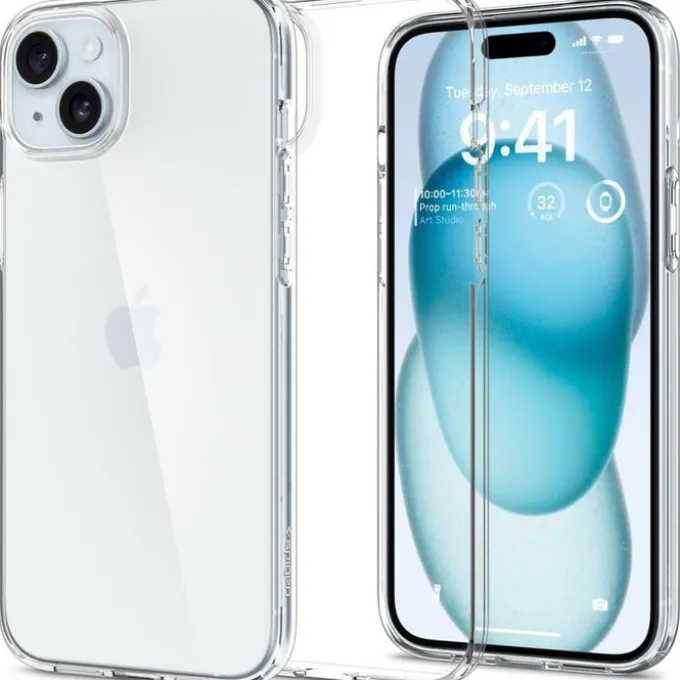 Etui Spigen Liquid Crystal iPhone 15 Crystal Clear Case
