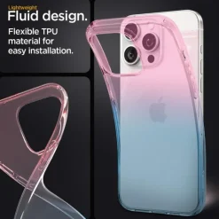 Etui Spigen Liquid Crystal iPhone 15 Pro Gradation Pink Case