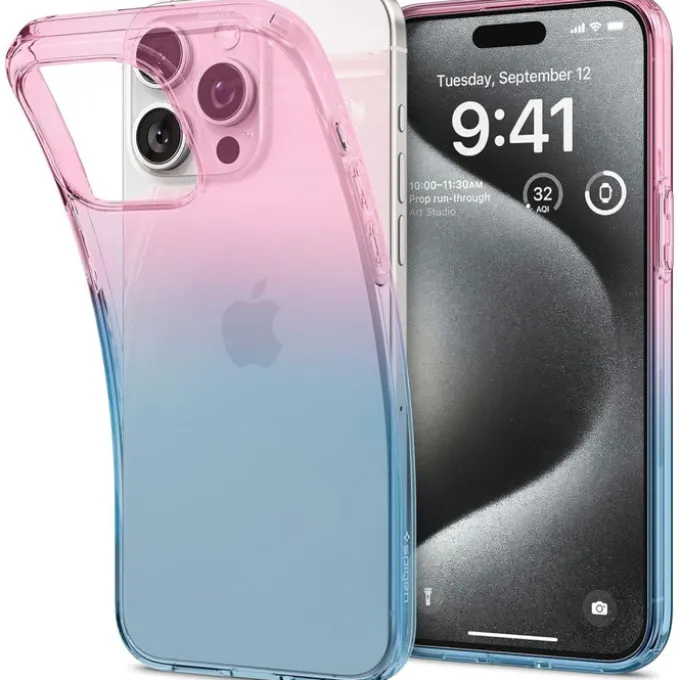 Etui Spigen Liquid Crystal iPhone 15 Pro Gradation Pink Case