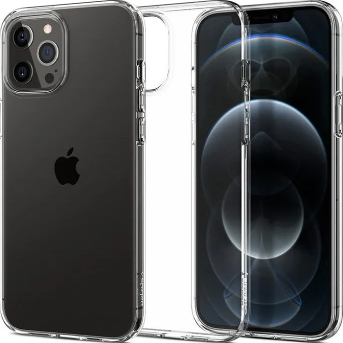 Etui SPIGEN Liquid Crystal iPhone 12 12 Pro Crystal Clear Przeźroczyste Case