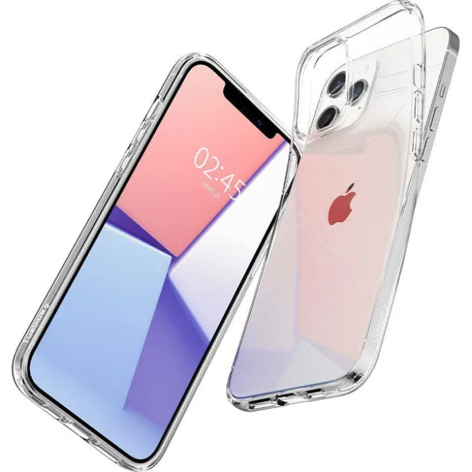 Etui SPIGEN Liquid Crystal iPhone 12 12 Pro Crystal Clear Przeźroczyste Case
