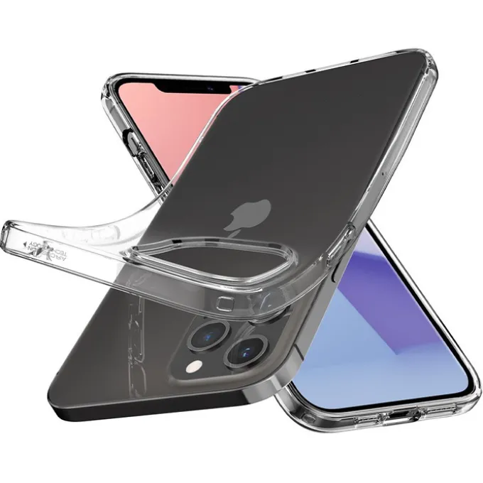 Etui SPIGEN Liquid Crystal iPhone 12 12 Pro Crystal Clear Przeźroczyste Case