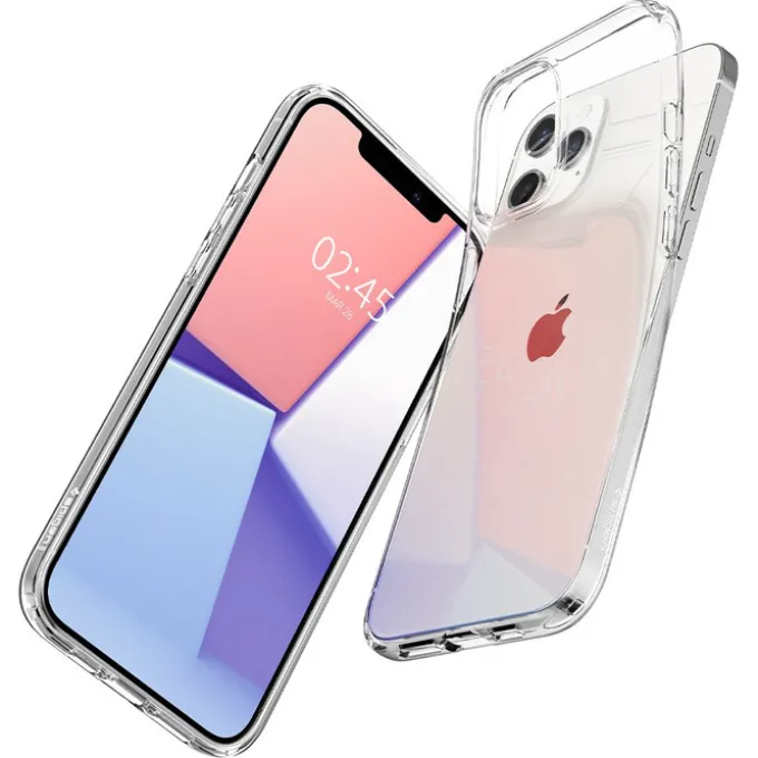 Etui SPIGEN Liquid Crystal iPhone 12 12 Pro Crystal Clear Przeźroczyste Case