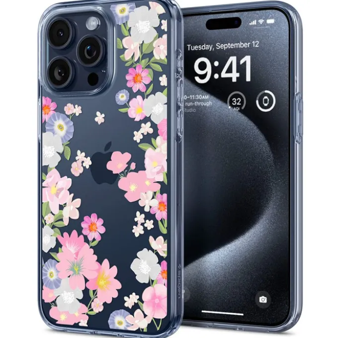 Etui Spigen Liquid Crystal iPhone 15 Pro Blossom