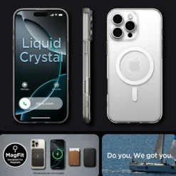 ETUI SPIGEN LIQUID CRYSTAL MAG MAGSAFE IPHONE 16 PRO CLEAR