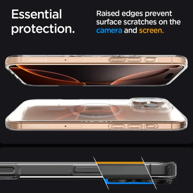 ETUI SPIGEN LIQUID CRYSTAL MAG MAGSAFE IPHONE 16 PRO MAX CLEAR