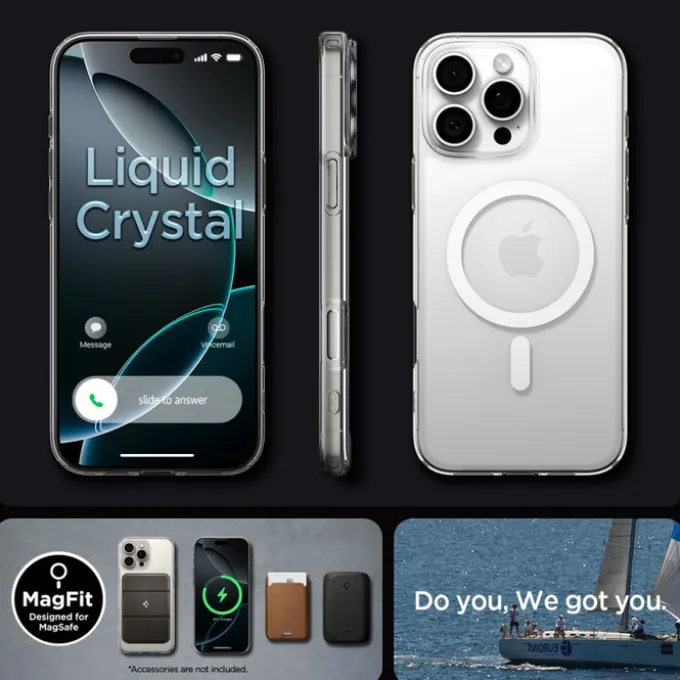 ETUI SPIGEN LIQUID CRYSTAL MAG MAGSAFE IPHONE 16 PRO MAX CLEAR