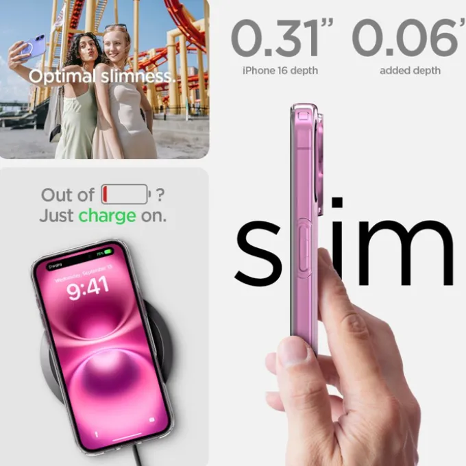 Etui SPIGEN LIQUID CRYSTAL MAG MAGSAFE IPHONE 16 PLUS CLEAR