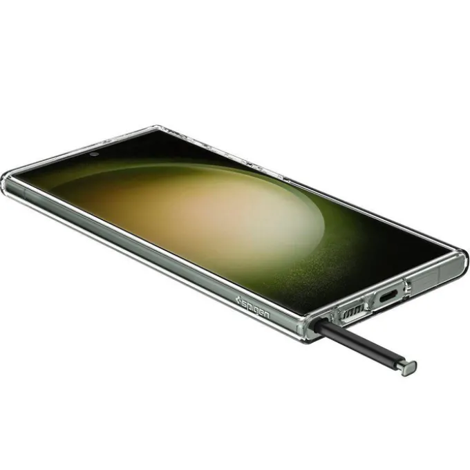 Etui Spigen Liquid Crystal Samsung S23 Ultra Crystal Clear Przezroczysty Case