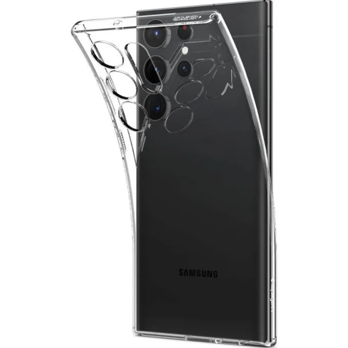 Etui Spigen Liquid Crystal Samsung S23 Ultra Crystal Clear Przezroczysty Case
