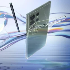 Etui Spigen Liquid Crystal Samsung S23 Ultra Crystal Clear Przezroczysty Case