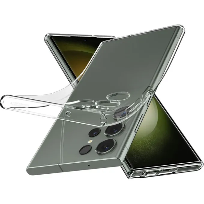 Etui Spigen Liquid Crystal Samsung S23 Ultra Crystal Clear Przezroczysty Case