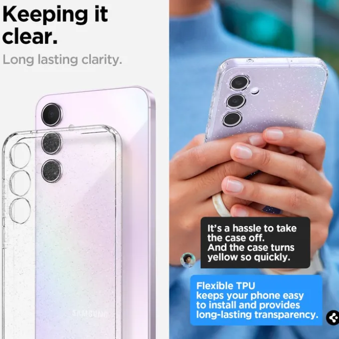 Etui Spigen Liquid Crystal Samsung Galaxy A55 5g Glitter Crystal Case