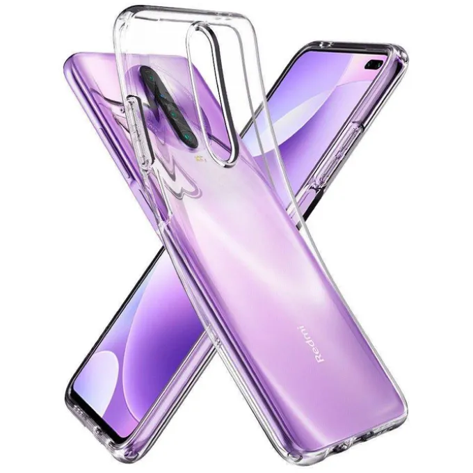 Etui SPIGEN Liquid Crystal Xiaomi Poco X2 / Redmi K30 Clear Przeźroczyste Case