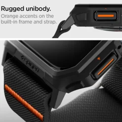 Etui SPIGEN LITE FIT ”PRO” APPLE WATCH 4 / 5 / 6 / 7 / 8 / 9 / SE (44 / 45 MM) MATTE BLACK