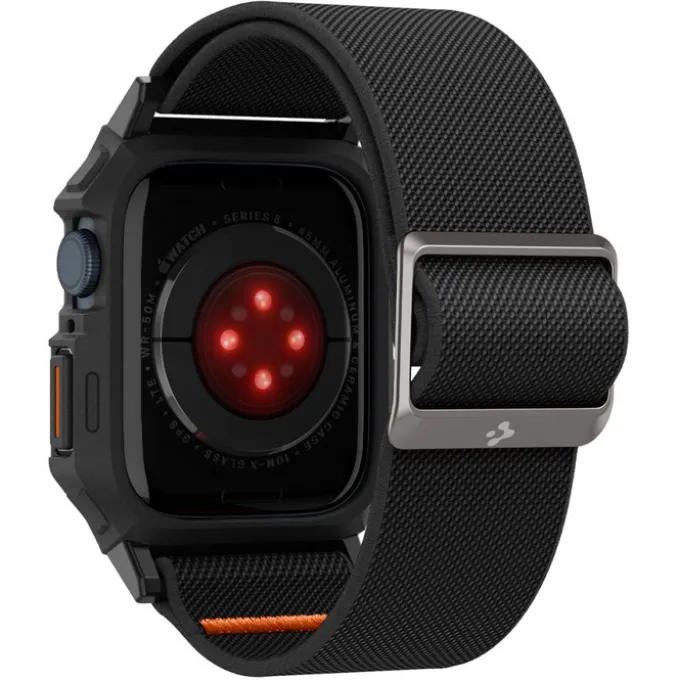 Etui SPIGEN LITE FIT ”PRO” APPLE WATCH 4 / 5 / 6 / 7 / 8 / 9 / SE (44 / 45 MM) MATTE BLACK