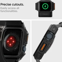 Etui SPIGEN LITE FIT ”PRO” APPLE WATCH 4 / 5 / 6 / 7 / 8 / 9 / SE (44 / 45 MM) MATTE BLACK