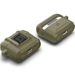 Etui Spigen Lock Fit Airpods Pro 1 / 2 Vintage Khaki Case