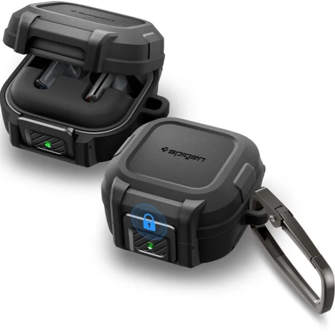 ETUI SPIGEN LOCK FIT SAMSUNG GALAXY BUDS 4 / 4 PRO MATTE BLACK