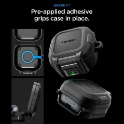 ETUI SPIGEN LOCK FIT SAMSUNG GALAXY BUDS 4 / 4 PRO MATTE BLACK