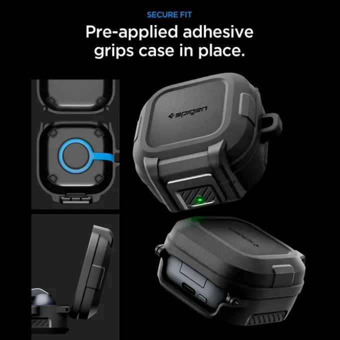 ETUI SPIGEN LOCK FIT SAMSUNG GALAXY BUDS 4 / 4 PRO MATTE BLACK