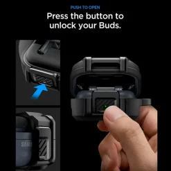 ETUI SPIGEN LOCK FIT SAMSUNG GALAXY BUDS 4 / 4 PRO MATTE BLACK