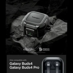 ETUI SPIGEN LOCK FIT SAMSUNG GALAXY BUDS 4 / 4 PRO MATTE BLACK