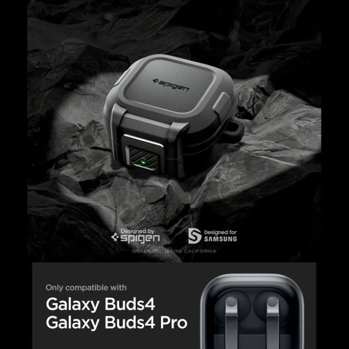 ETUI SPIGEN LOCK FIT SAMSUNG GALAXY BUDS 4 / 4 PRO MATTE BLACK