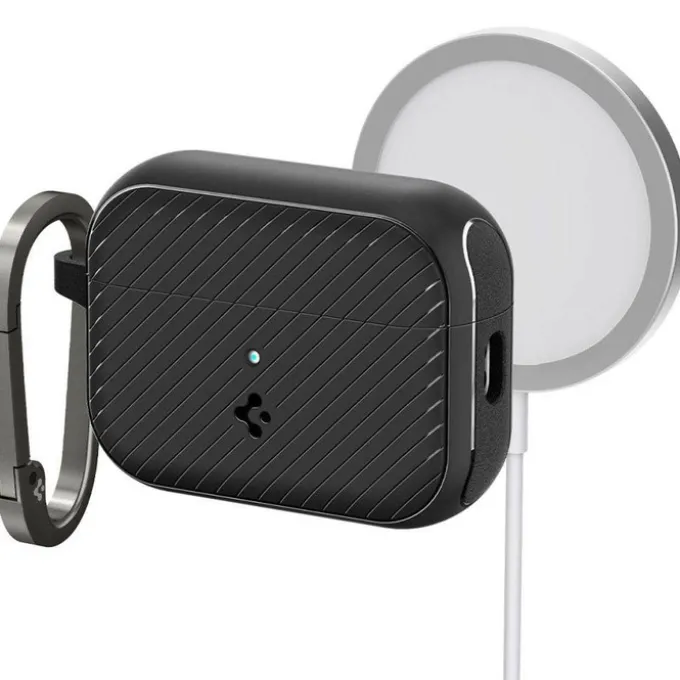 Etui Spigen Mag Armor Magsafe Apple Airpods Pro 1 / 2 Matte Black Case