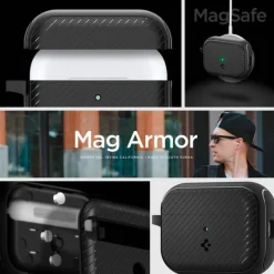 Etui Spigen Mag Armor Magsafe Apple Airpods Pro 1 / 2 Matte Black Case