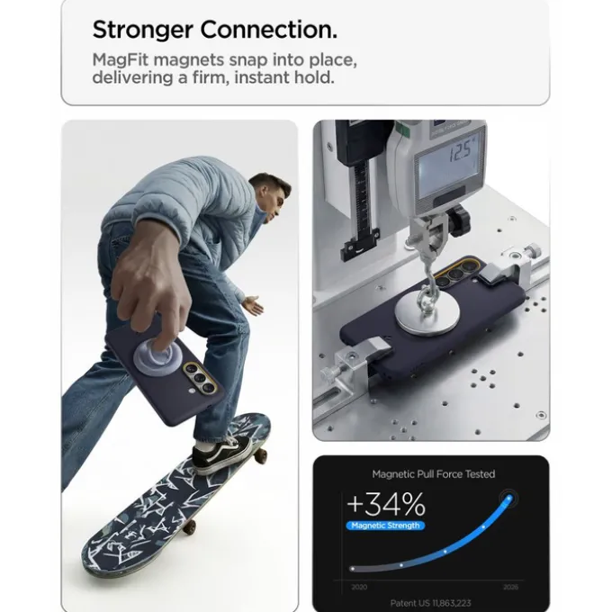 ETUI SPIGEN NANO POP MAG SAMSUNG GALAXY S26 MAGSAFE BLUEBERRY NAVY