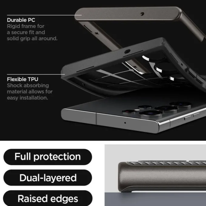 Etui Spigen Neo Hybrid Galaxy S23 Ultra Gunmetal Case
