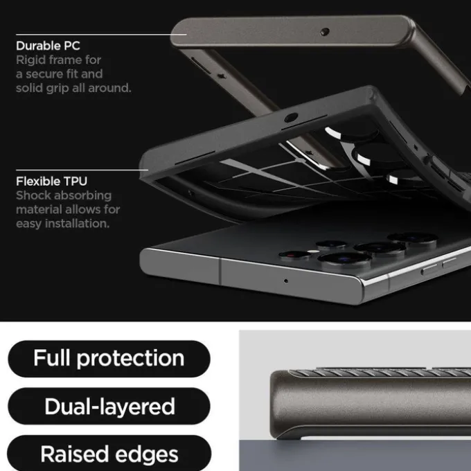 Etui Spigen Neo Hybrid Galaxy S23 Ultra Gunmetal Case
