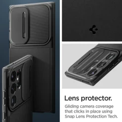 Etui Spigen Optik Armor Galaxy S23 Ultra Black Case