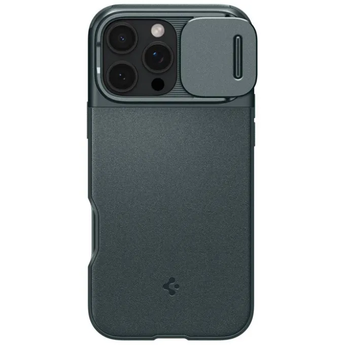 ETUI SPIGEN OPTIK ARMOR MAG MAGSAFE IPHONE 16 PRO ABYSS GREEN