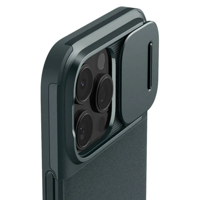 ETUI SPIGEN OPTIK ARMOR MAG MAGSAFE IPHONE 16 PRO ABYSS GREEN