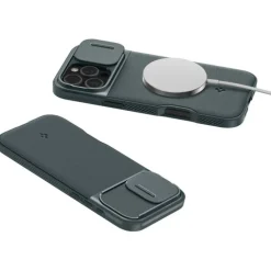 ETUI SPIGEN OPTIK ARMOR MAG MAGSAFE IPHONE 16 PRO MAX ABYSS GREEN