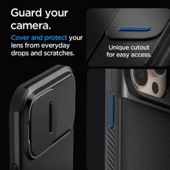 ETUI SPIGEN OPTIK ARMOR MAG MAGSAFE IPHONE 16 PRO BLACK