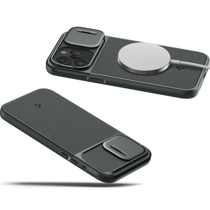Etui Spigen Optik Armor Mag Magsafe iPhone 15 Pro Abyss Green Case