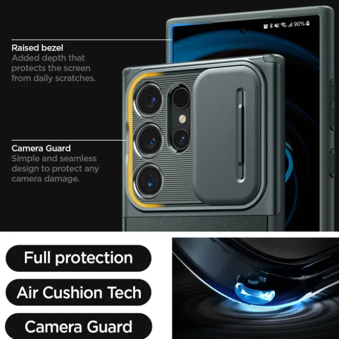 Etui Spigen Optik Armor Samsung Galaxy S24 Ultra Abyss Green Case