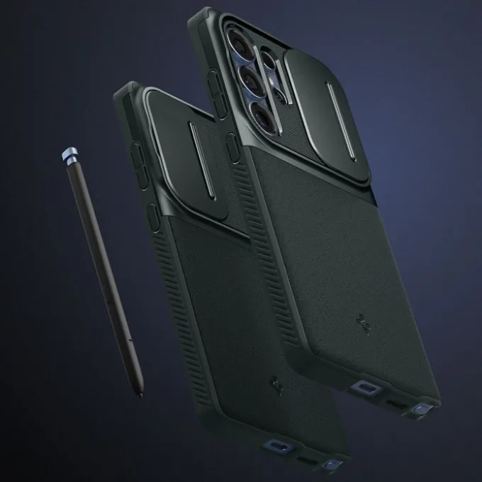 ETUI SPIGEN OPTIK ARMOR SAMSUNG GALAXY S25 ULTRA ABYSS GREEN