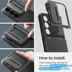 Etui Spigen Optik Armor Samsung Galaxy S24 Black Case