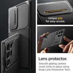 Etui Spigen Optik Armor Samsung Galaxy S24 Ultra Black Case