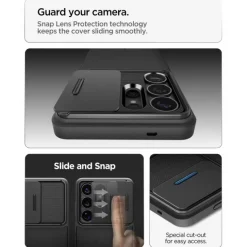 ETUI SPIGEN OPTIK ARMOR SAMSUNG GALAXY S26 ULTRA BLACK