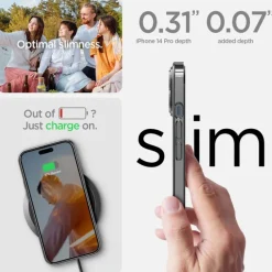 Etui Spigen Optik Crystal iPhone 14 Pro Chrome Grey