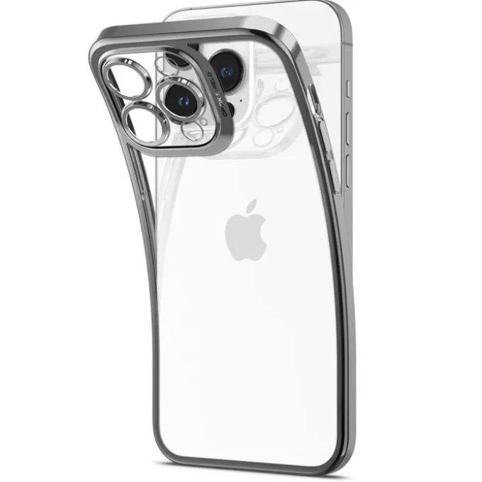 Etui Spigen Optik Crystal iPhone 14 Pro Chrome Grey