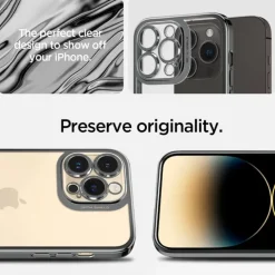 Etui Spigen Optik Crystal iPhone 14 Pro Chrome Grey