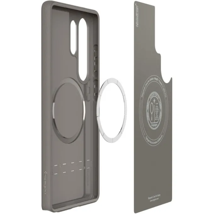 ETUI SPIGEN PARALLAX MAG MAGSAFE SAMSUNG GALAXY S25 ULTRA ASH GREY