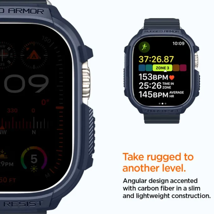 Etui Spigen Rugged Armor Apple Watch Ultra 1 / 2 (49 Mm) Navy Blue